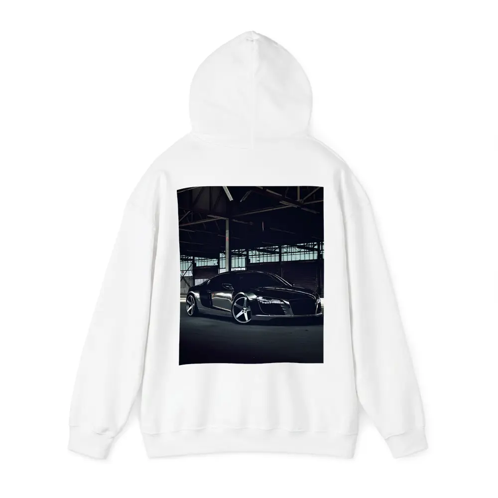 Audi R8 Black Supercar Dark Warehouse – Hoodies