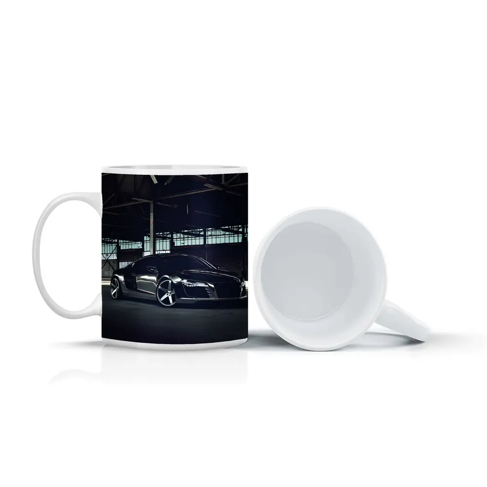 Audi R8 Black Supercar Dark Warehouse – Mugs