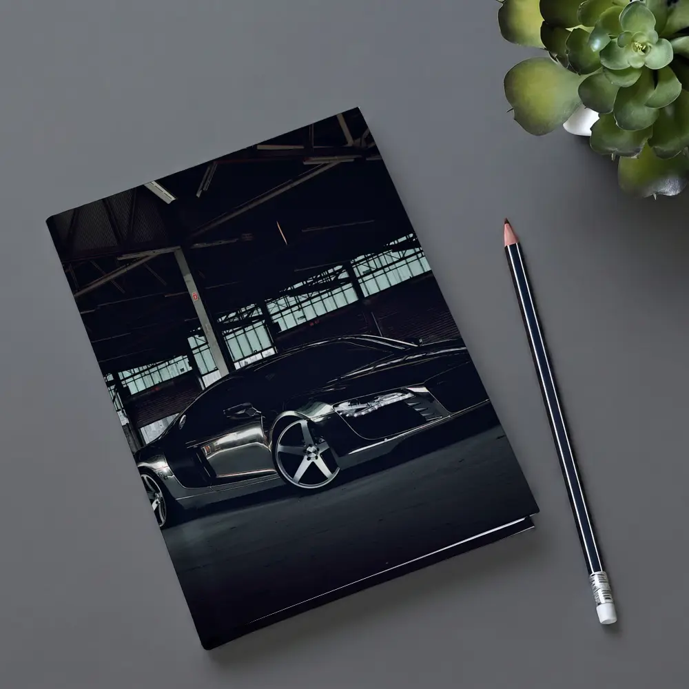 Audi R8 Black Supercar Dark Warehouse – Notebooks