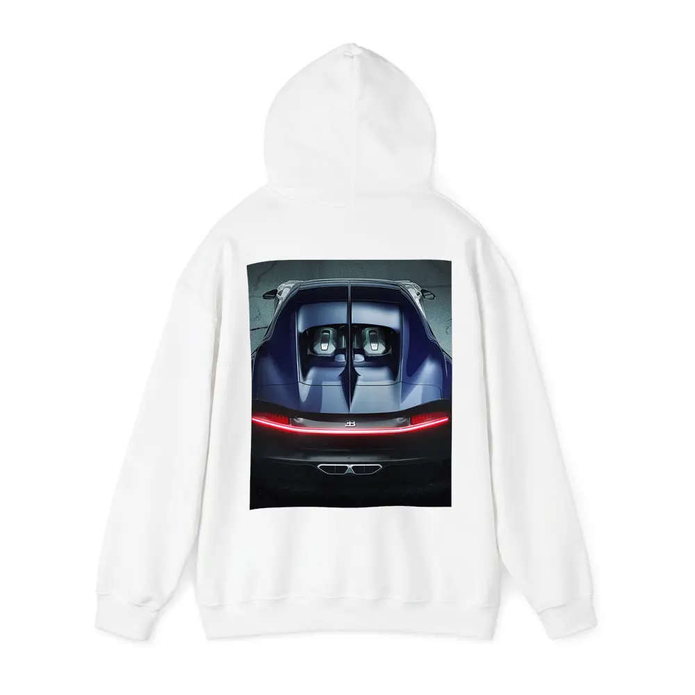 Bugatti Chiron Rear View Dark Asphalt – Hoodies