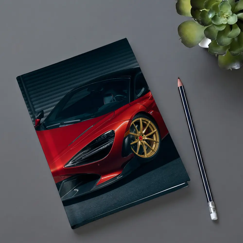 McLaren 720S Red Gold Wheels Garage – Notebooks