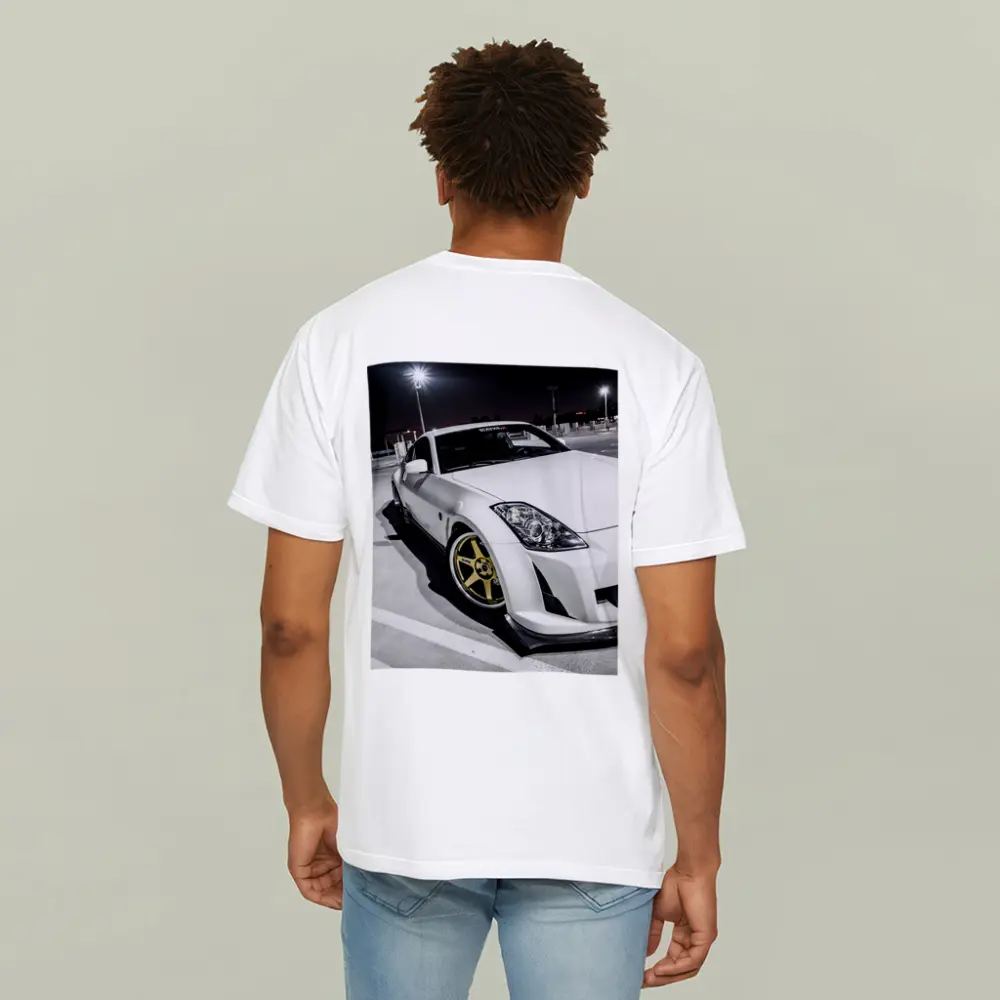 Nissan 350Z White Modified Night Parking Lot – T-Shirts