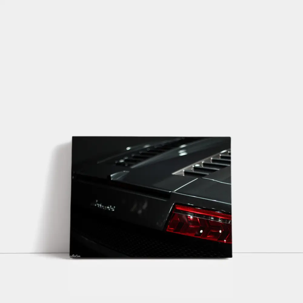 Lamborghini Aventador Dark Rear Detail Shot – Wall Art