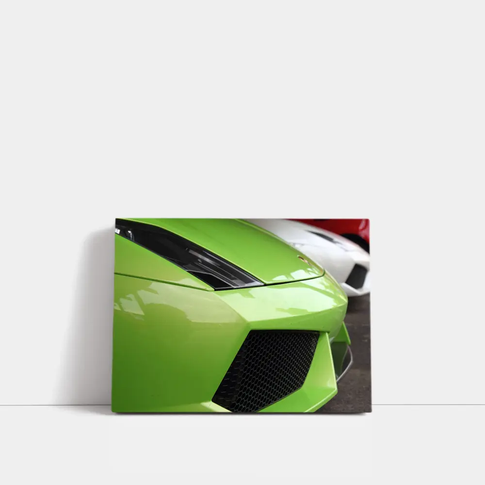 Lamborghini Gallardo Green Front Close Up – Wall Art