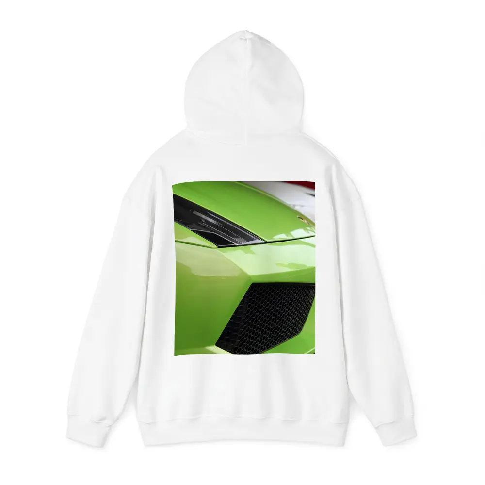 Lamborghini Gallardo Green Front Close Up – Hoodies