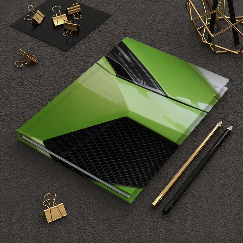 Lamborghini Gallardo Green Front Close Up – Notebooks