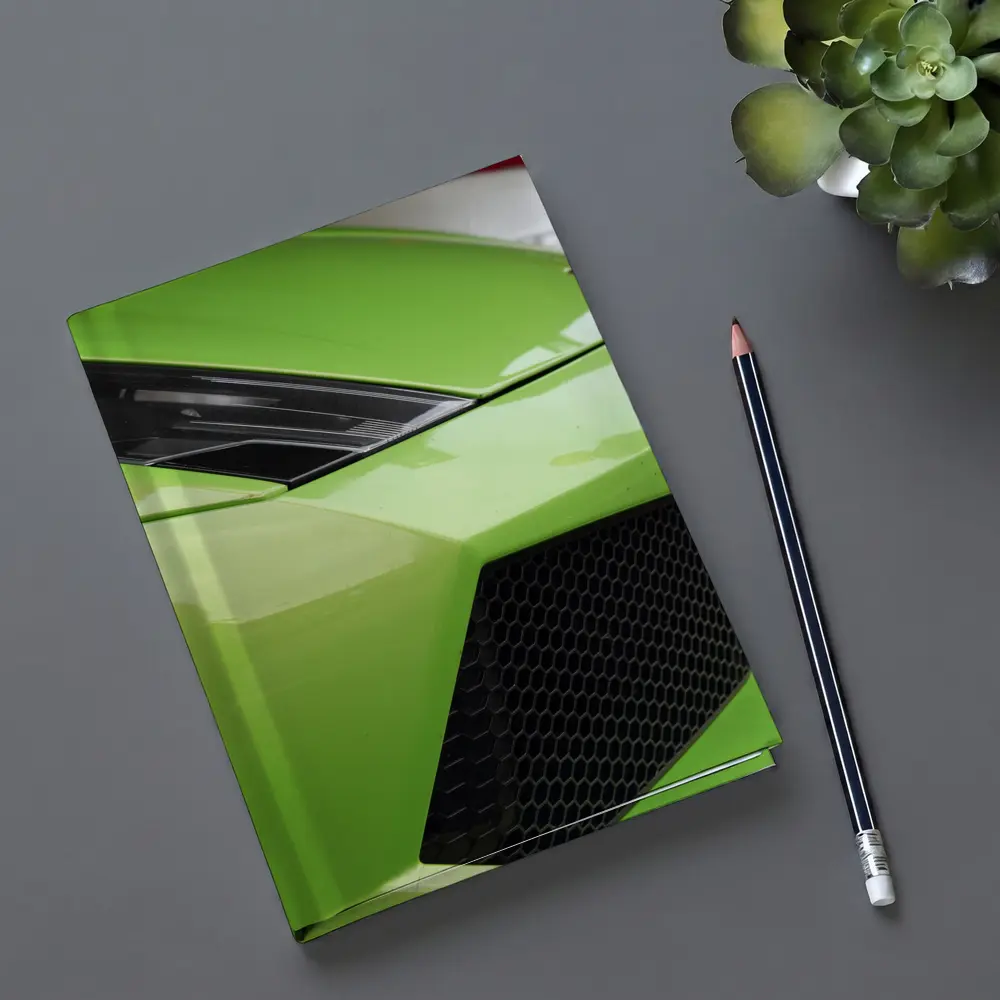Lamborghini Gallardo Green Front Close Up – Notebooks