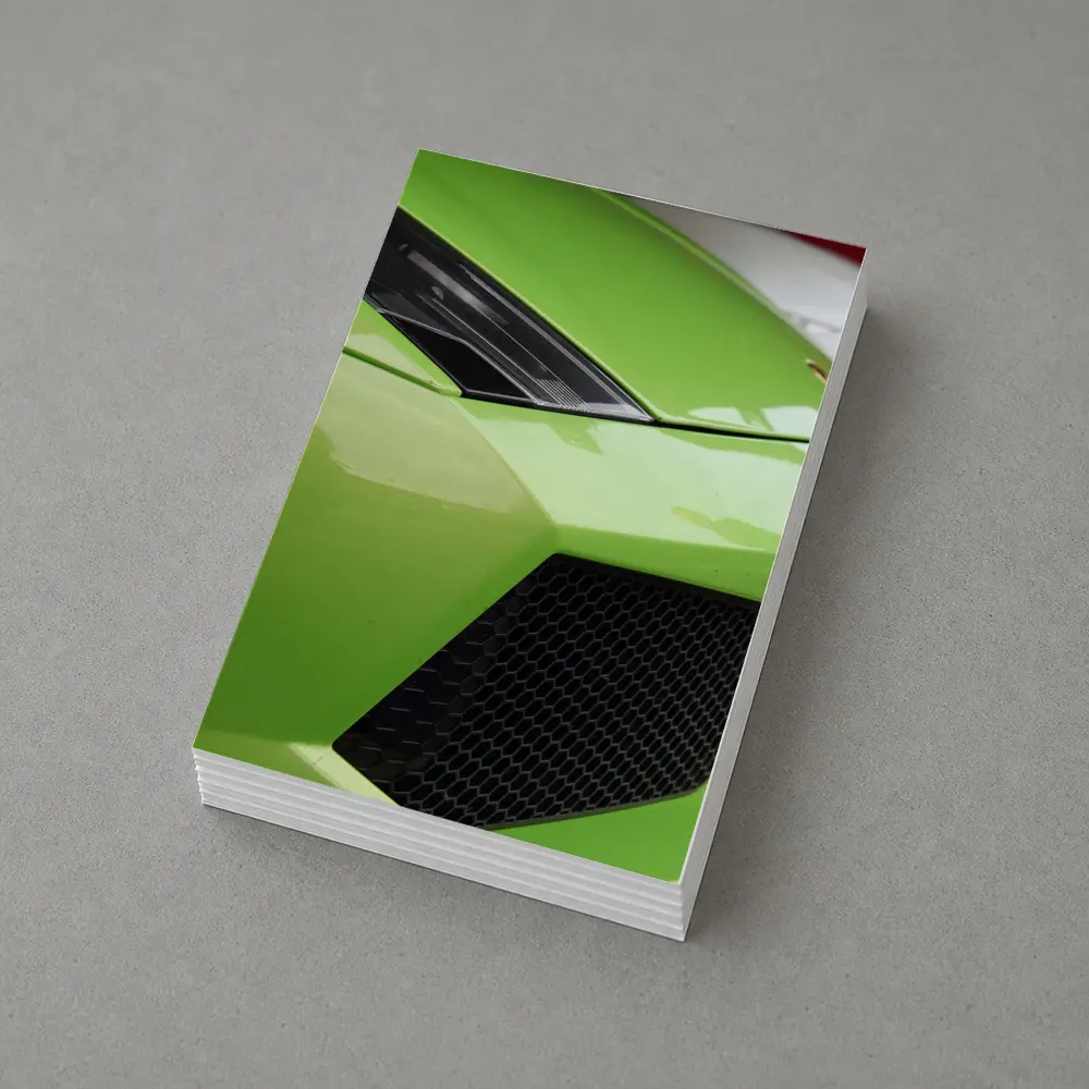 Lamborghini Gallardo Green Front Close Up – Postcards