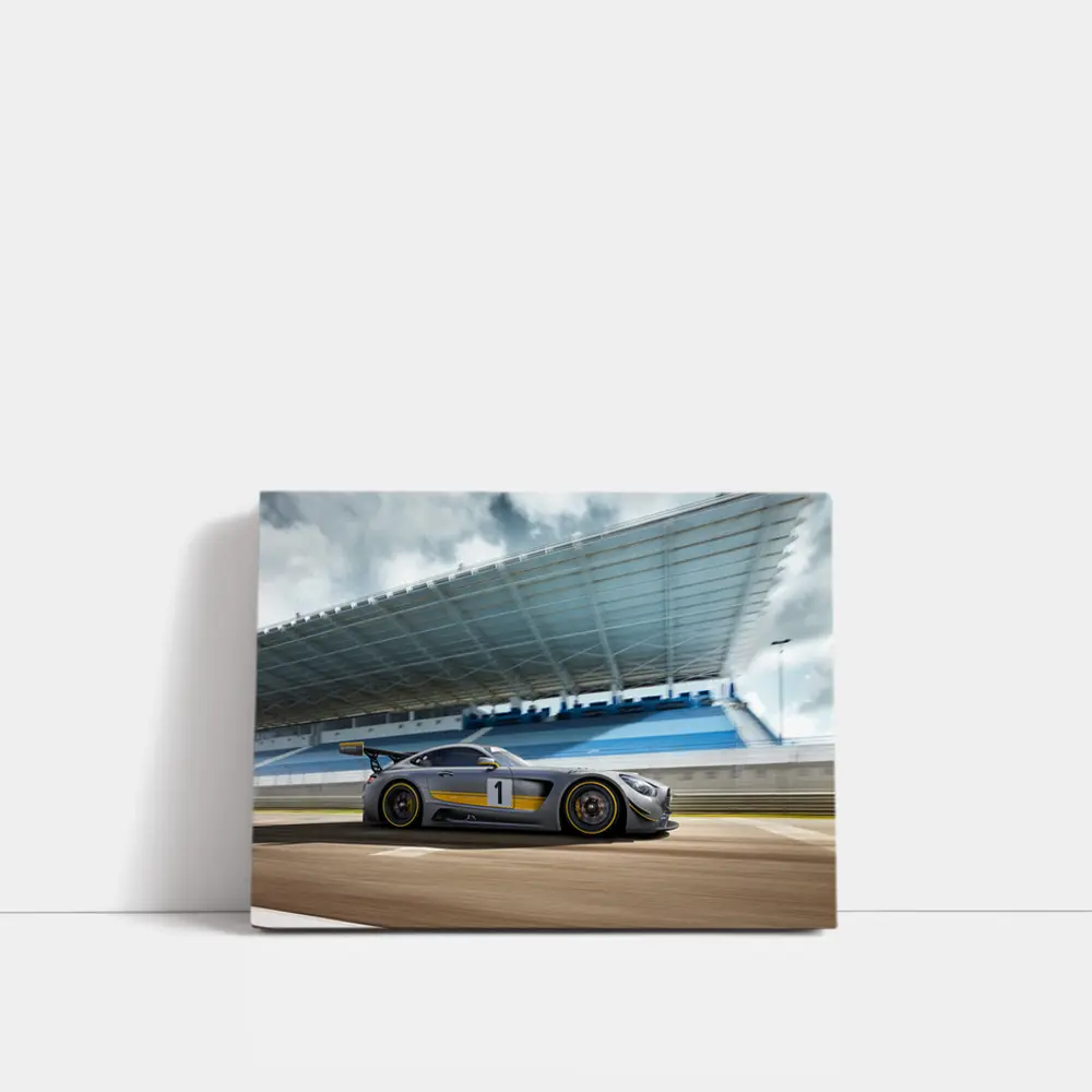 Mercedes AMG GT3 Racing on Track – Wall Art