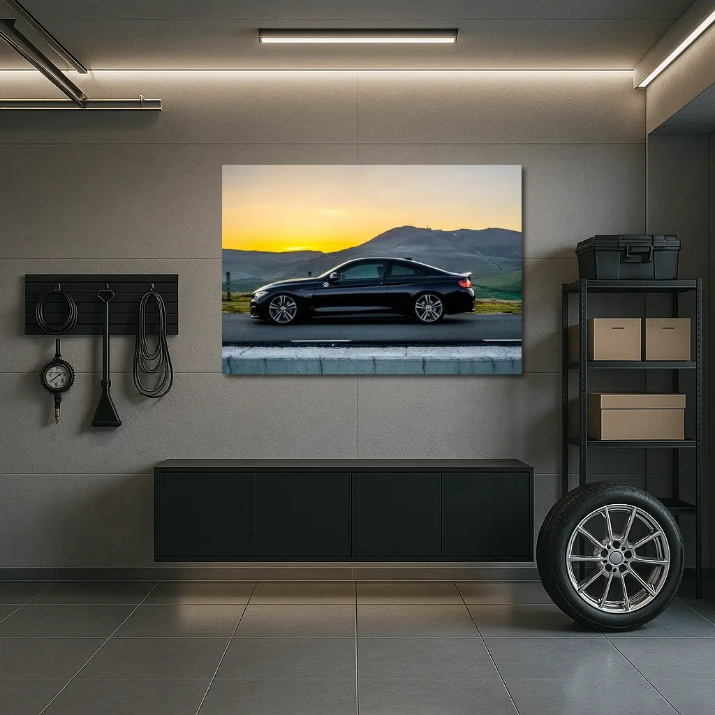 BMW 4 Series Black Coupe Sunset Hills – Wall Art