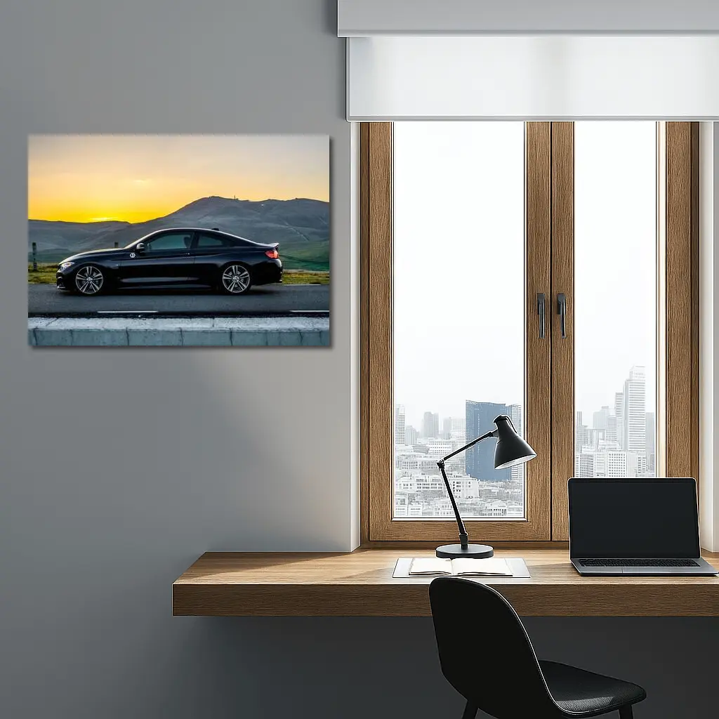 BMW 4 Series Black Coupe Sunset Hills – Wall Art