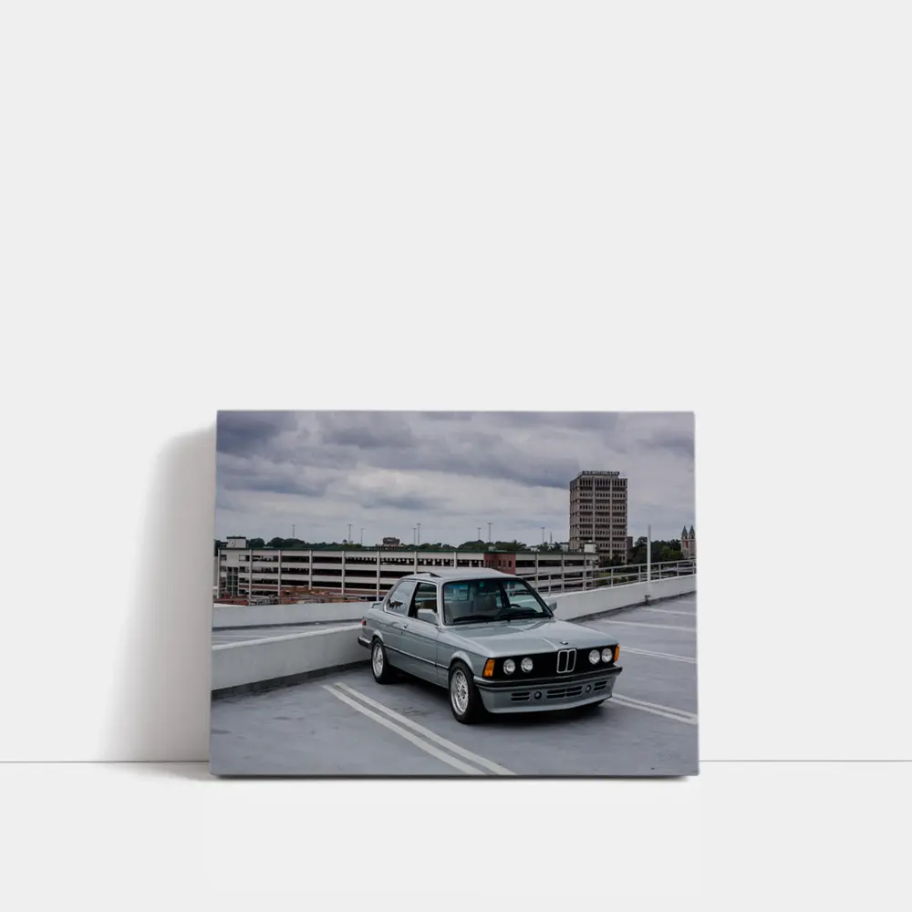 BMW E21 3 Series Rooftop Parking Gray – Wall Art