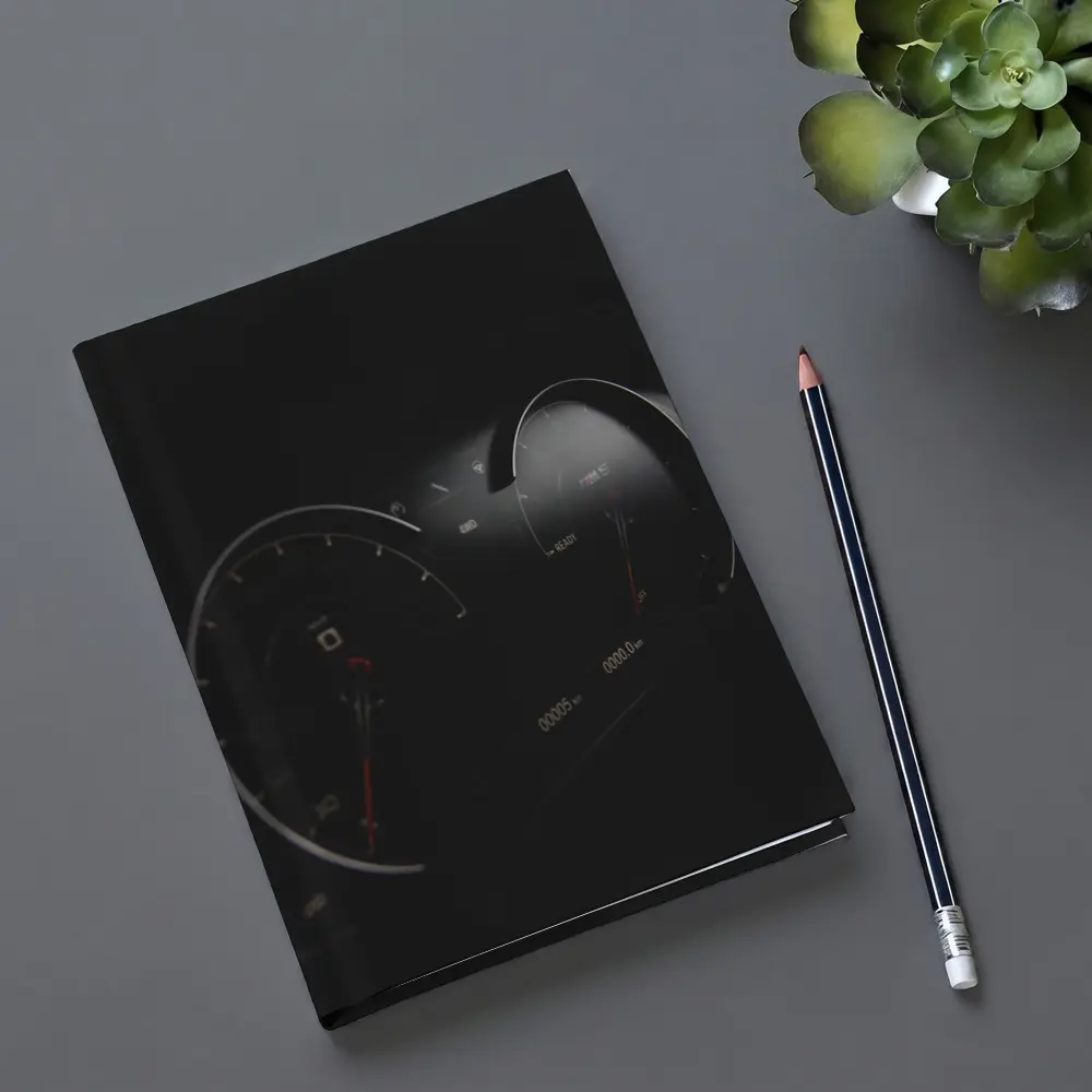 BMW M Digital Dashboard Gauges Dark Background – Notebooks