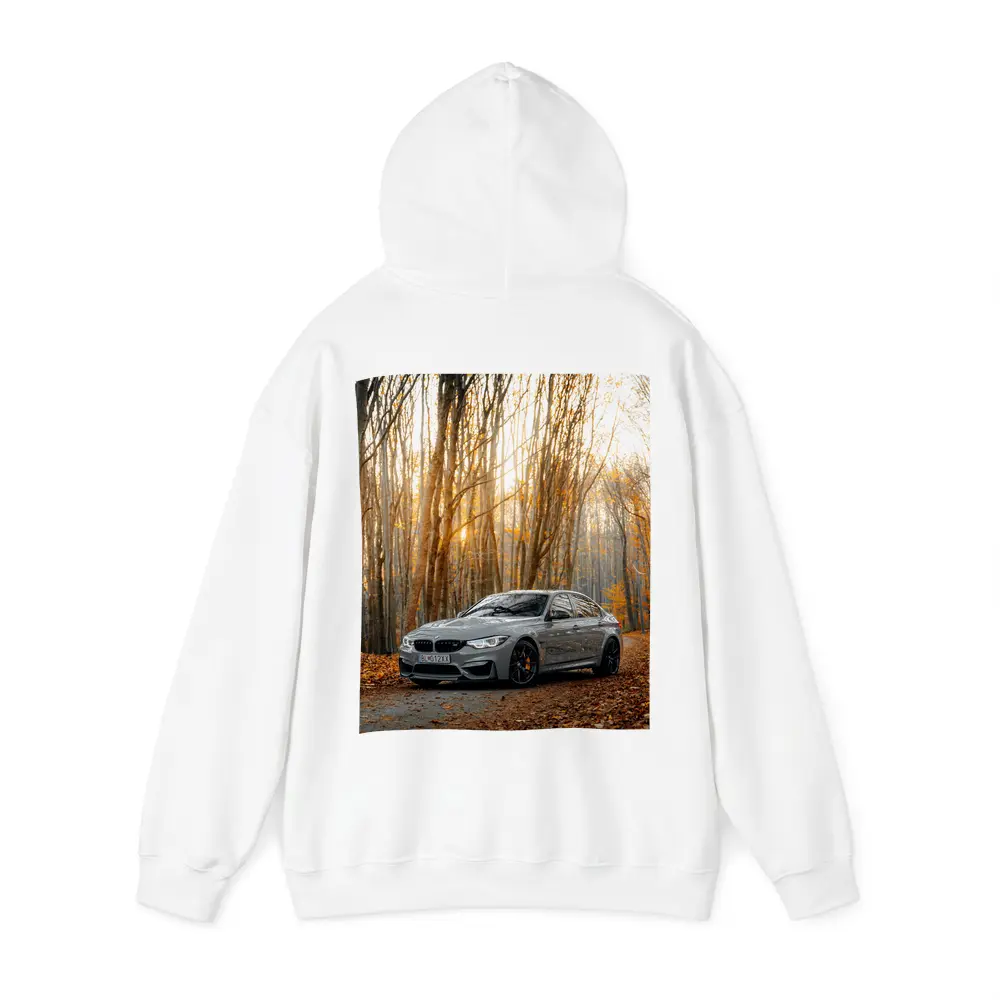 BMW M3 Gray Sedan Autumn Forest – Hoodies