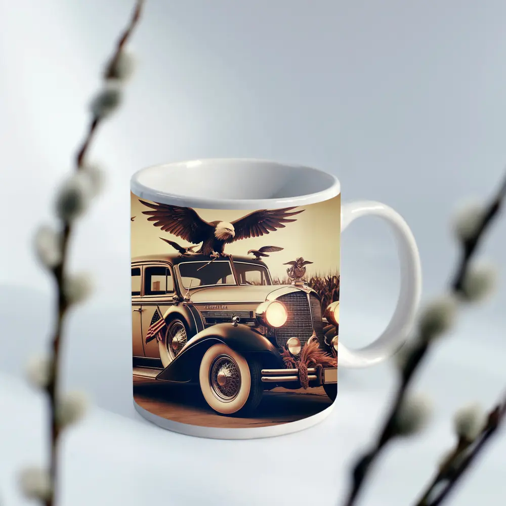 Chrysler Classic Car Bald Eagle American – Mugs