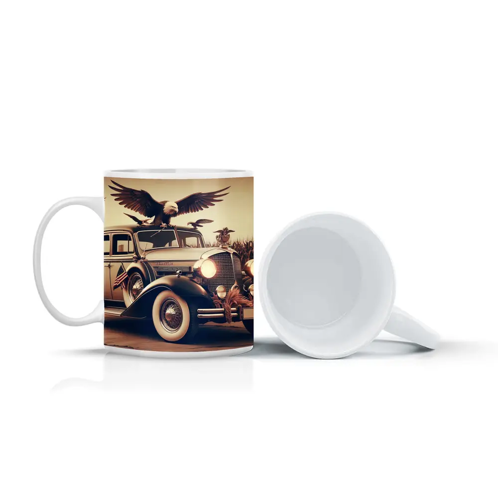 Chrysler Classic Car Bald Eagle American – Mugs