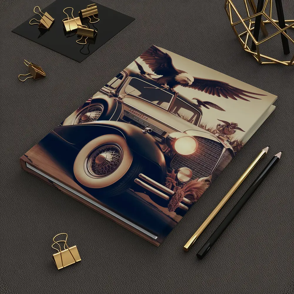 Chrysler Classic Car Bald Eagle American – Notebooks