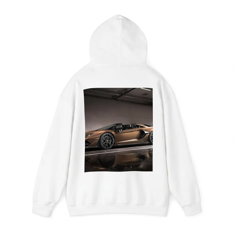 Lamborghini Aventador Bronze Garage Side Profile – Hoodies