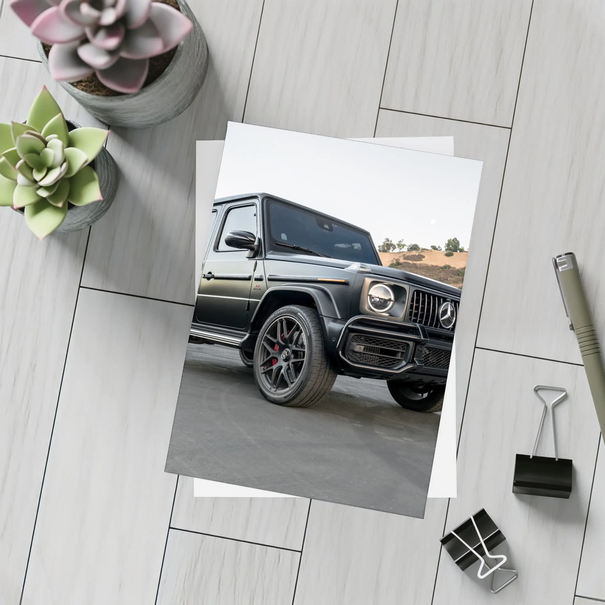 Mercedes AMG G Class Matte Black Hills – Postcards