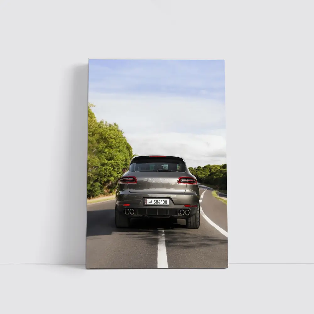 Porsche Macan S Driving Open Road – Wall Art