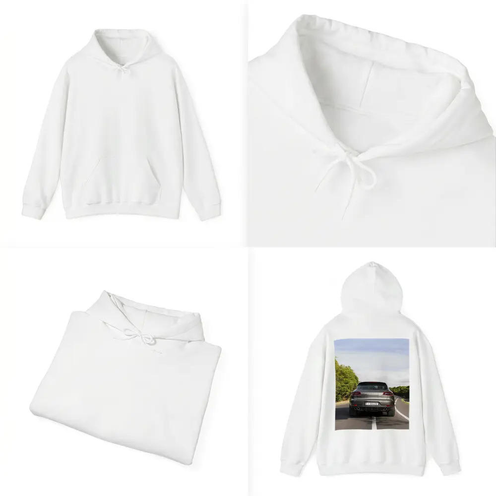 Porsche Macan S Driving Open Road – Hoodies