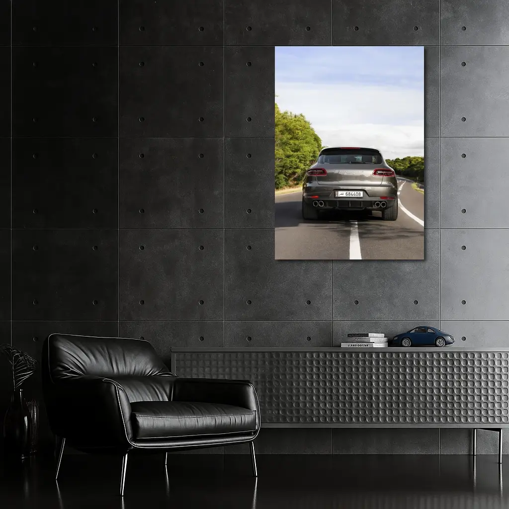 Porsche Macan S Driving Open Road – Wall Art