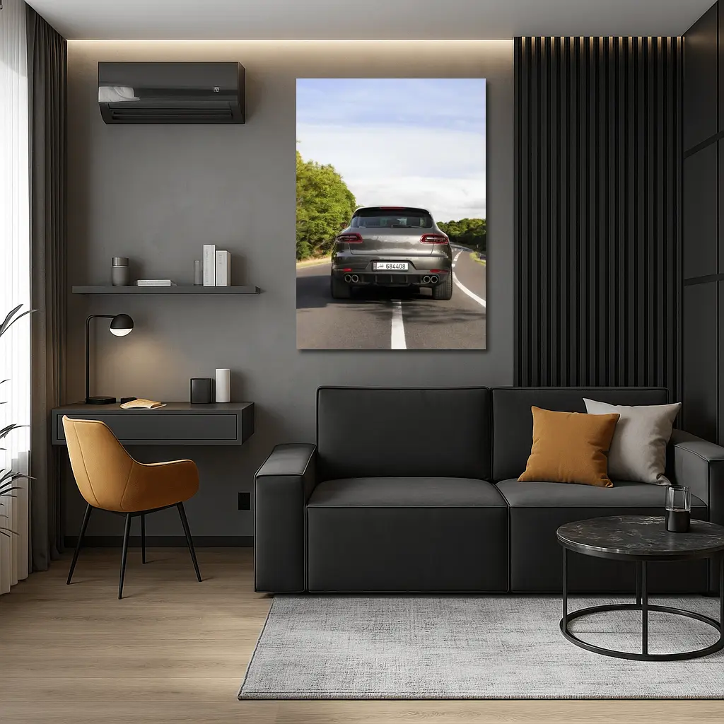 Porsche Macan S Driving Open Road – Wall Art