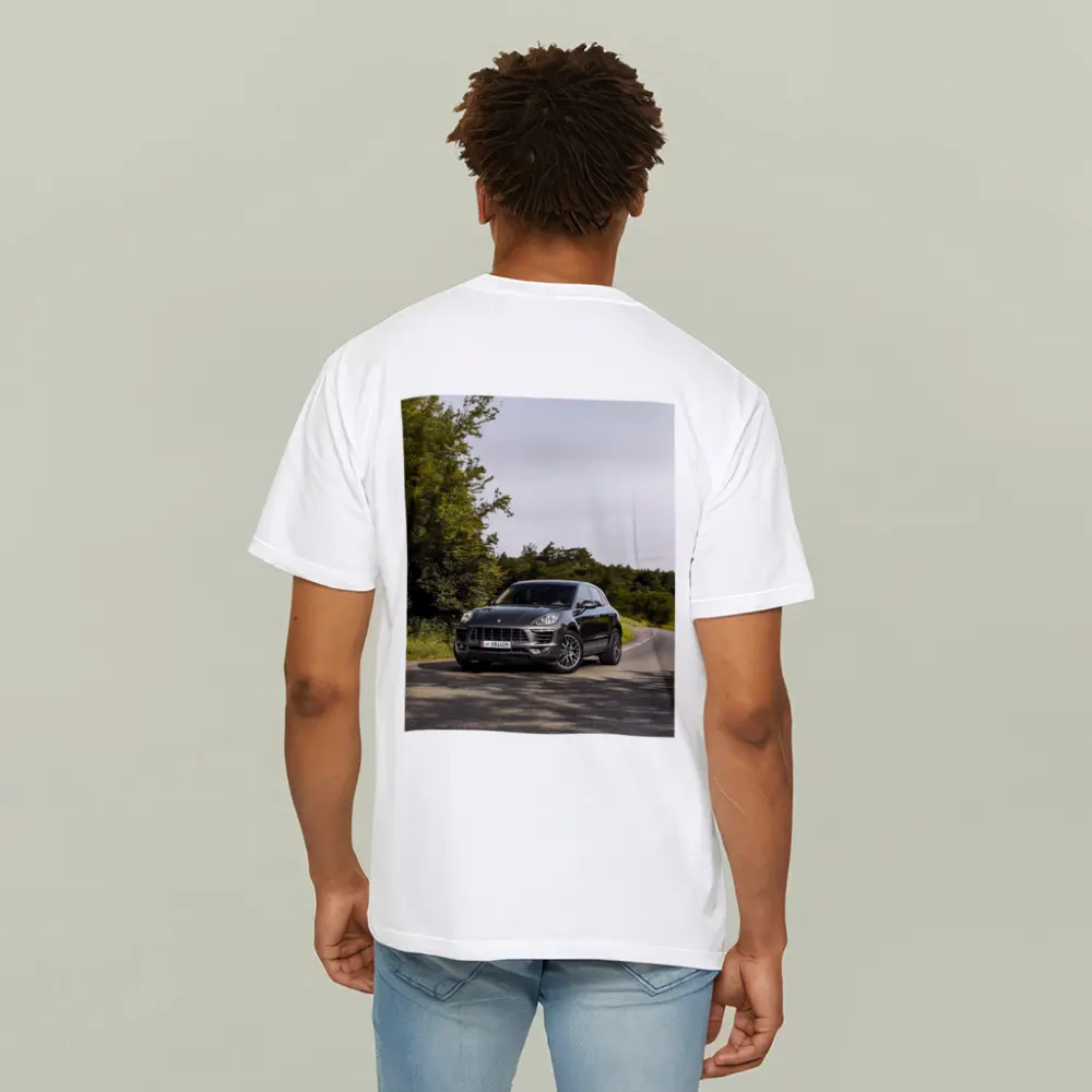 Porsche Macan S On Country Road – T-Shirts