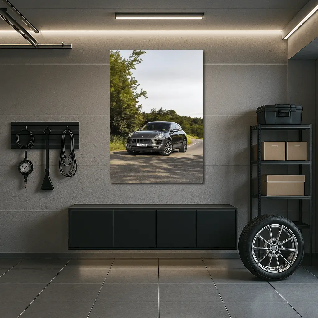 Porsche Macan S On Country Road – Wall Art