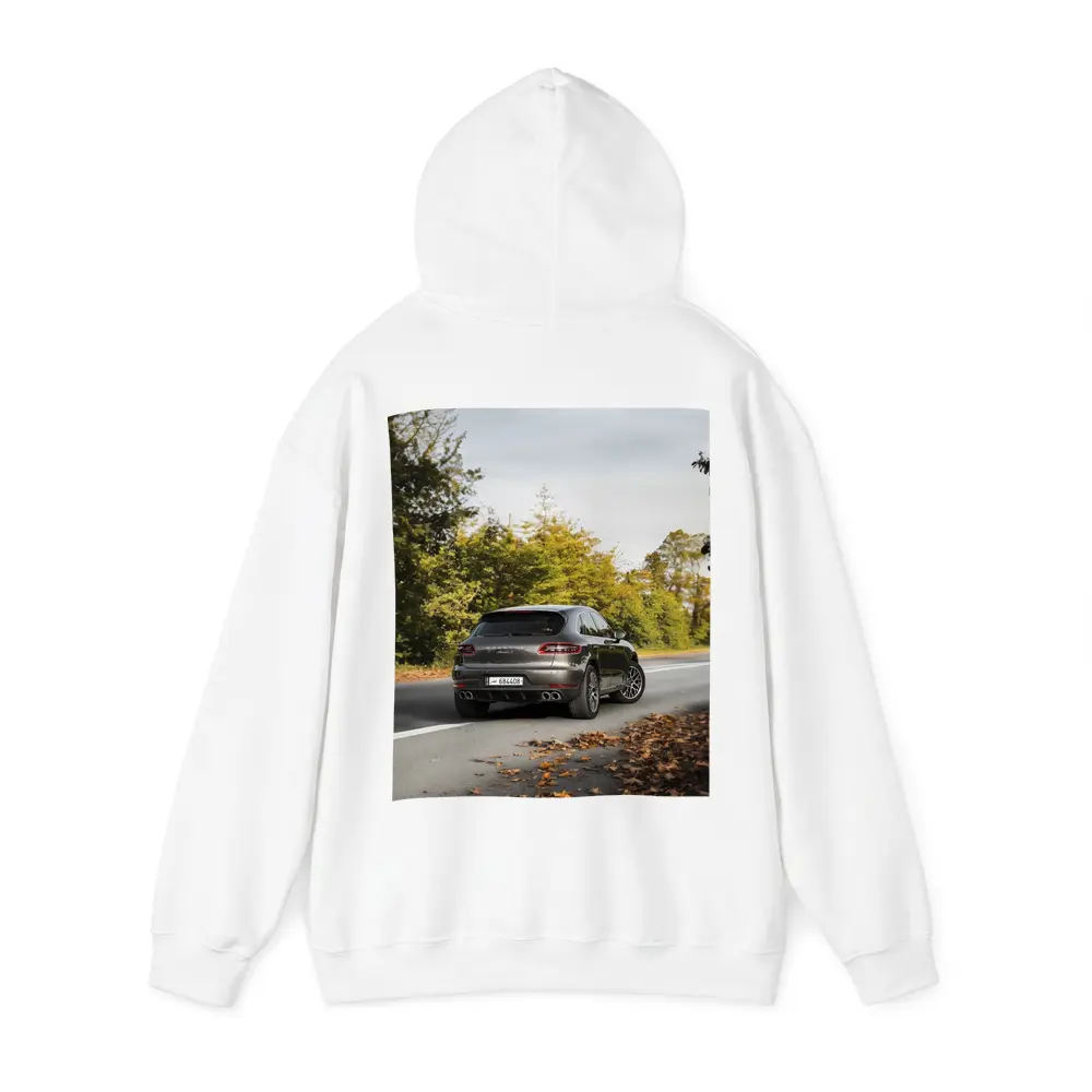 Porsche Macan S on Autumn Road – Hoodies