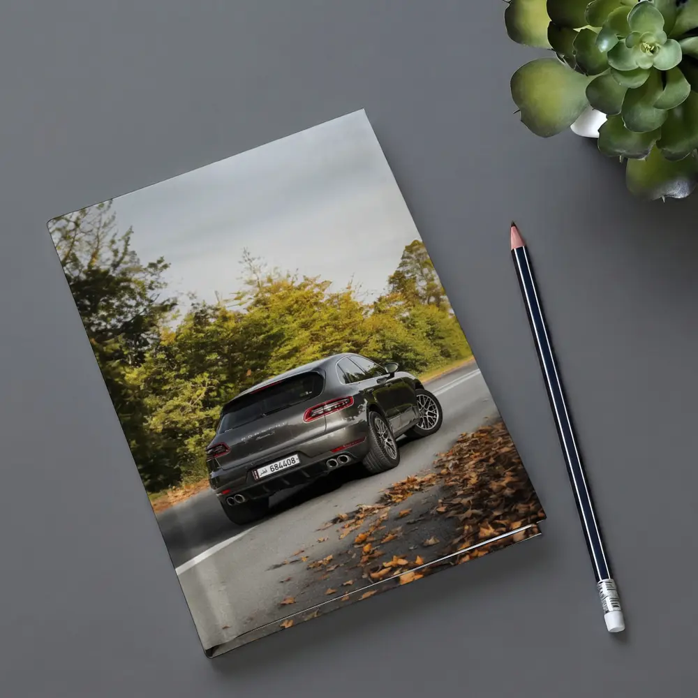 Porsche Macan S on Autumn Road – Notebooks