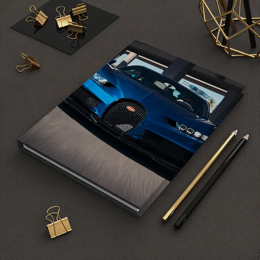 Bugatti Chiron Blue Hypercar Urban Highway – Notebooks