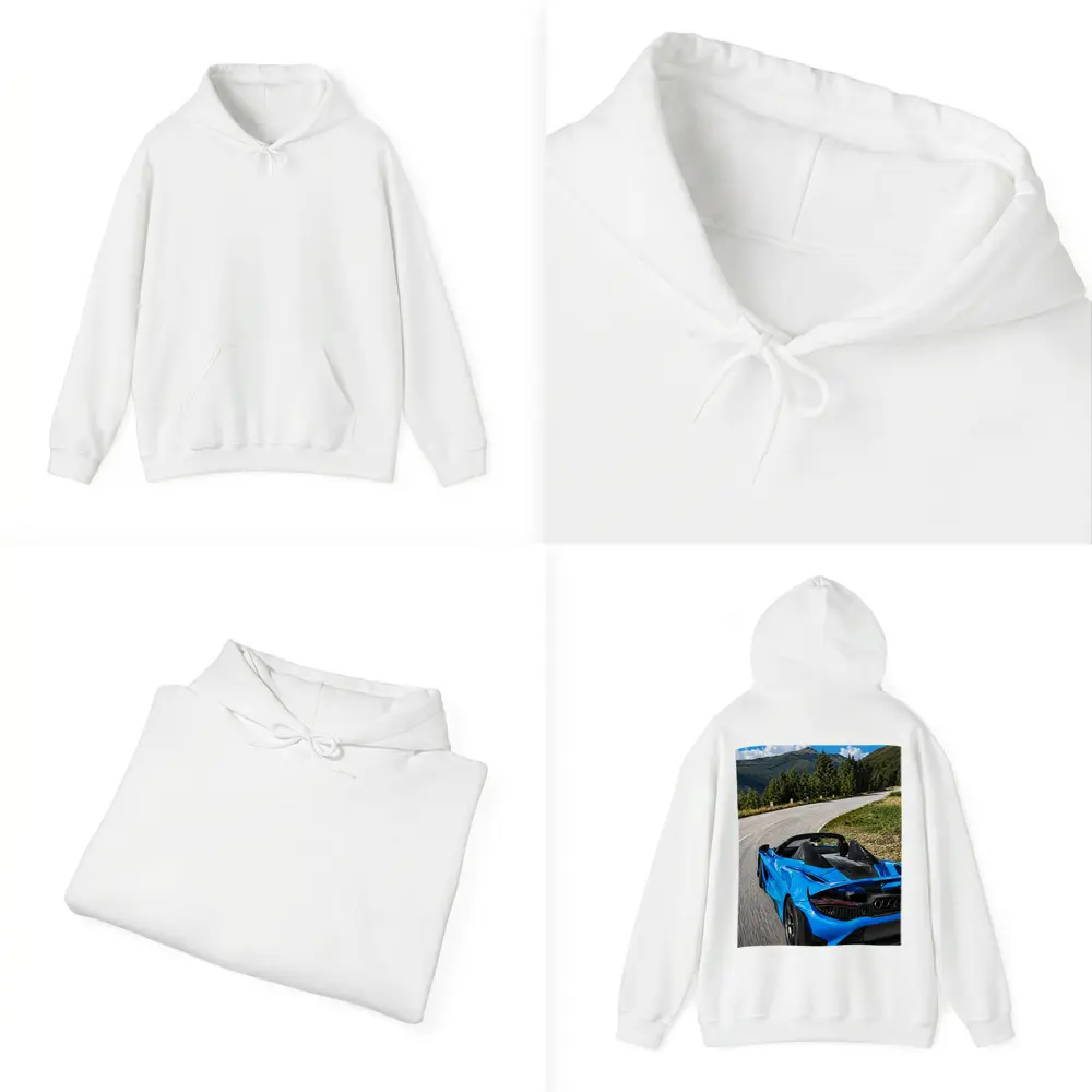 McLaren 765LT Spider Blue Mountain Road – Hoodies