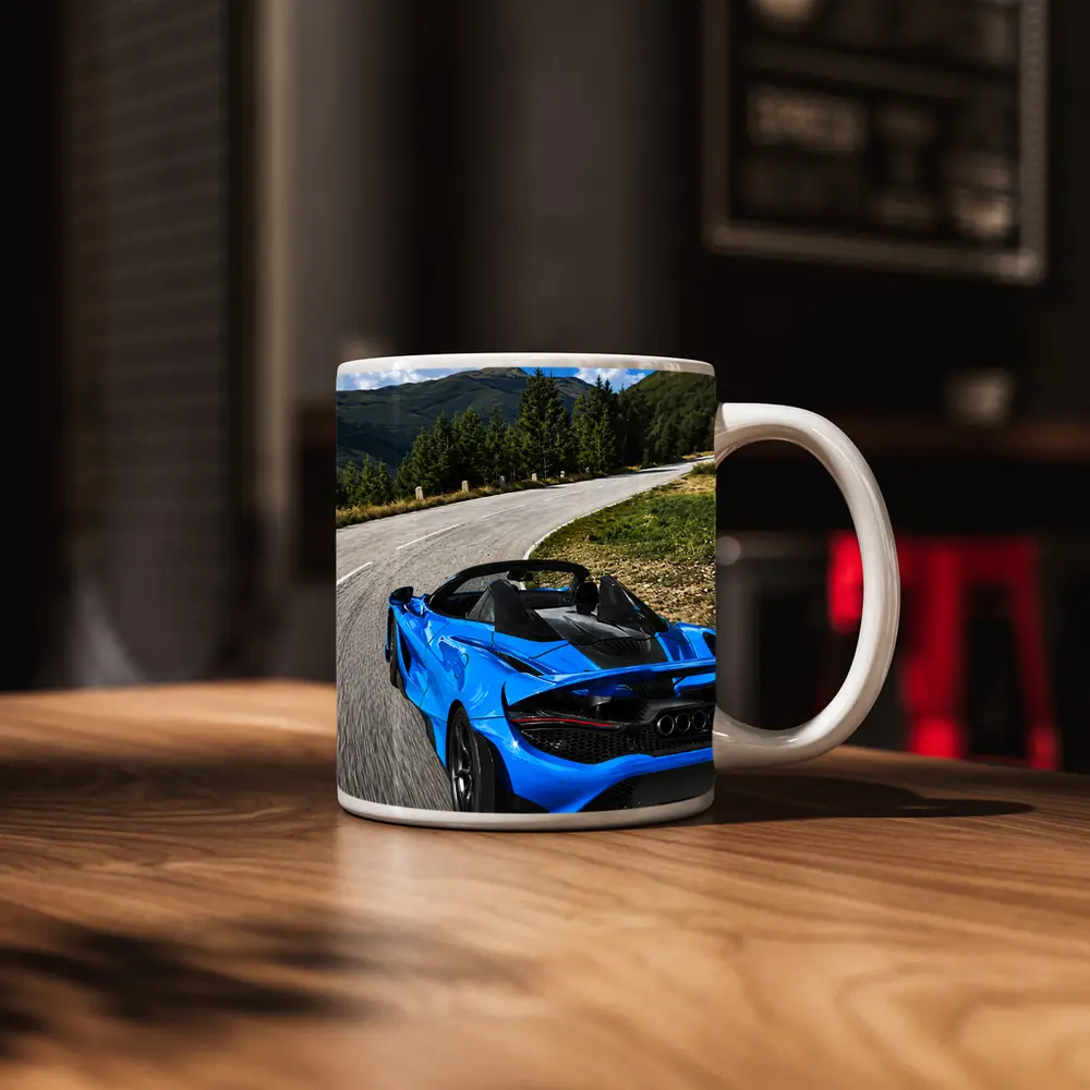 McLaren 765LT Spider Blue Mountain Road – Mugs