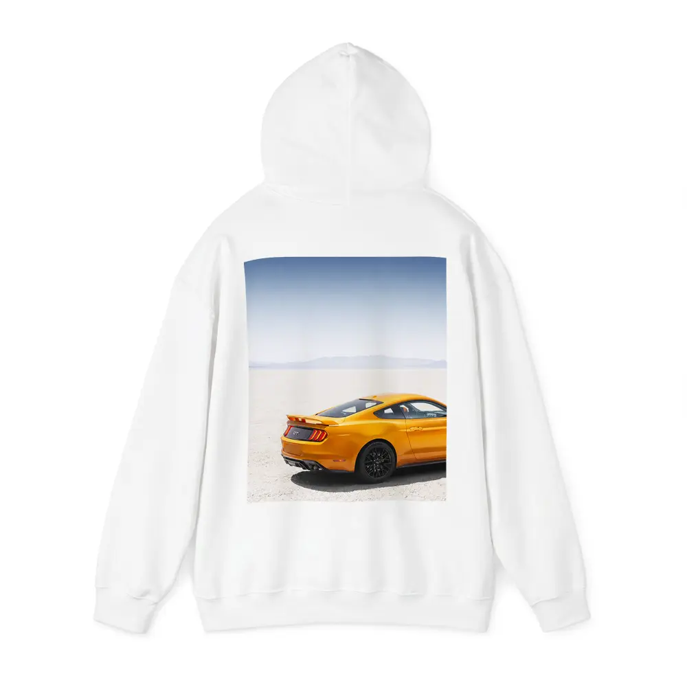 Ford Mustang GT Orange Salt Flats Desert – Hoodies