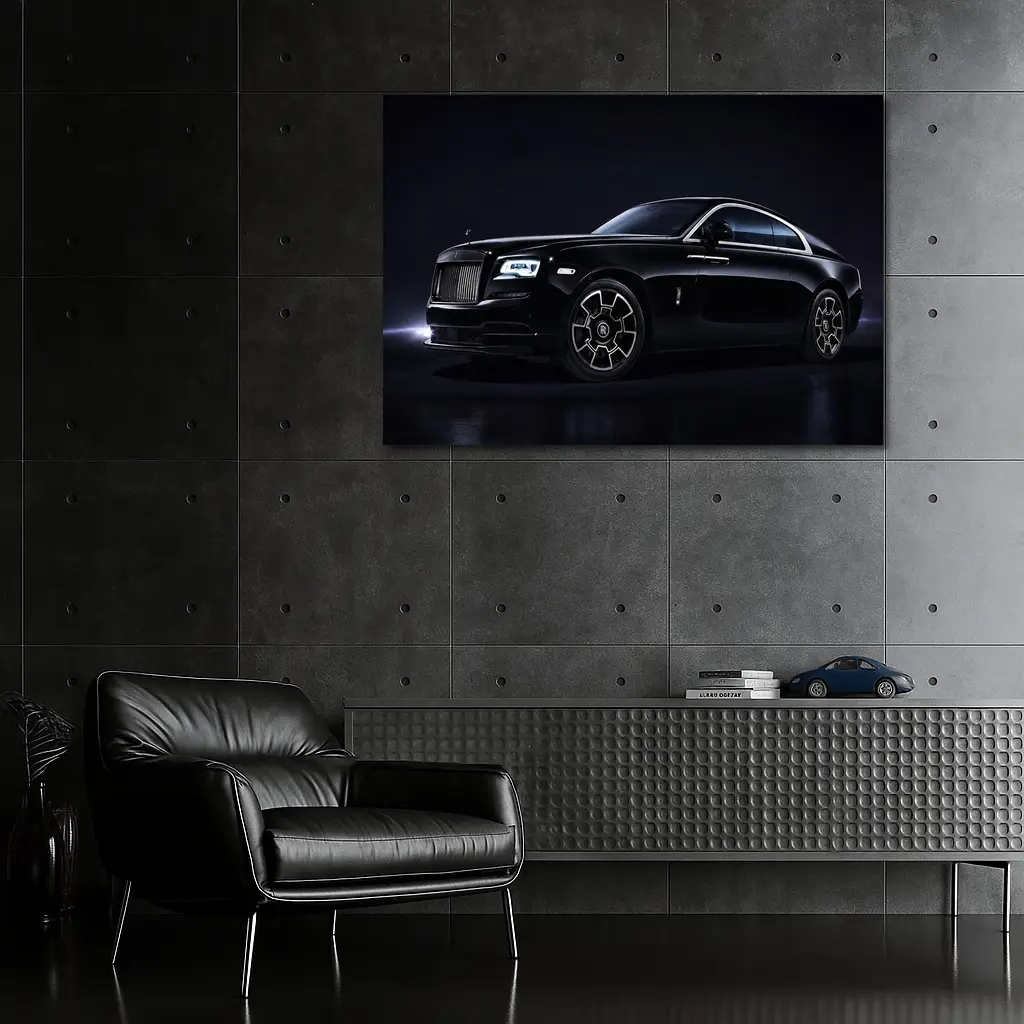 Rolls Royce Wraith Black Badge Dark Studio – Wall Art
