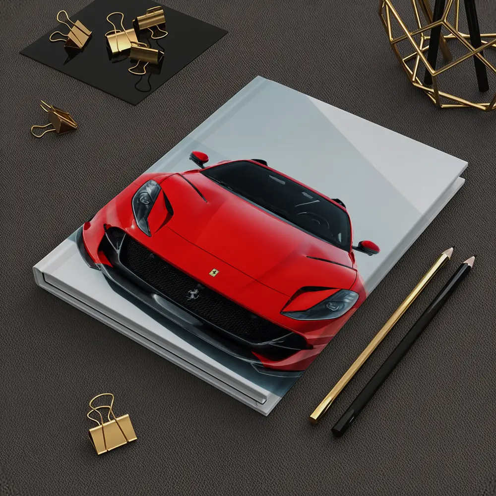 Ferrari 812 Superfast Red Minimal Studio – Notebooks