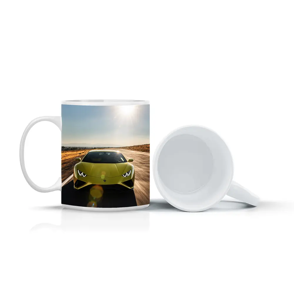 Lamborghini Huracan Green Desert Road Drive – Mugs