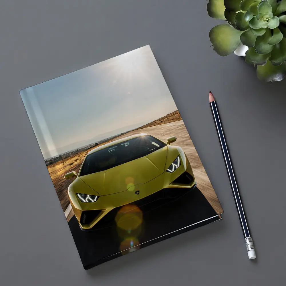 Lamborghini Huracan Green Desert Road Drive – Notebooks