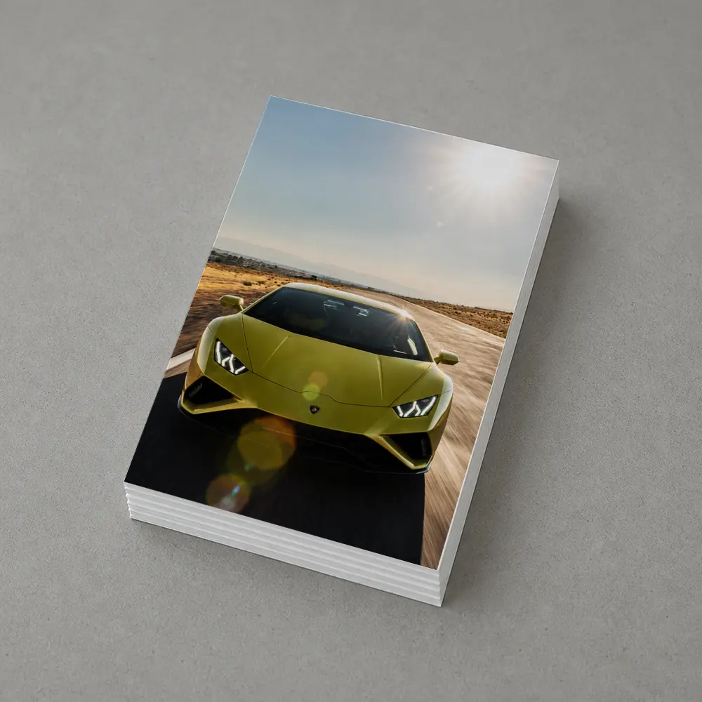 Lamborghini Huracan Green Desert Road Drive – Postcards
