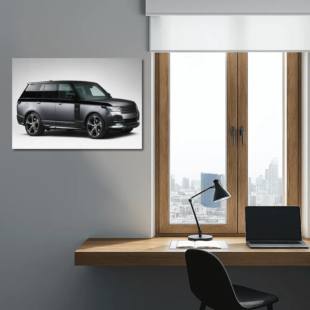 Range Rover SUV Dark Gray Studio Shot – Wall Art
