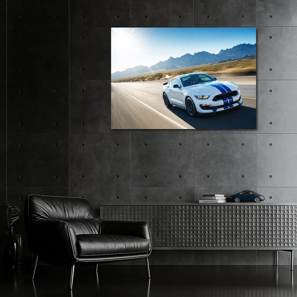 Ford Mustang Shelby GT350 Desert Highway Drive – Wall Art