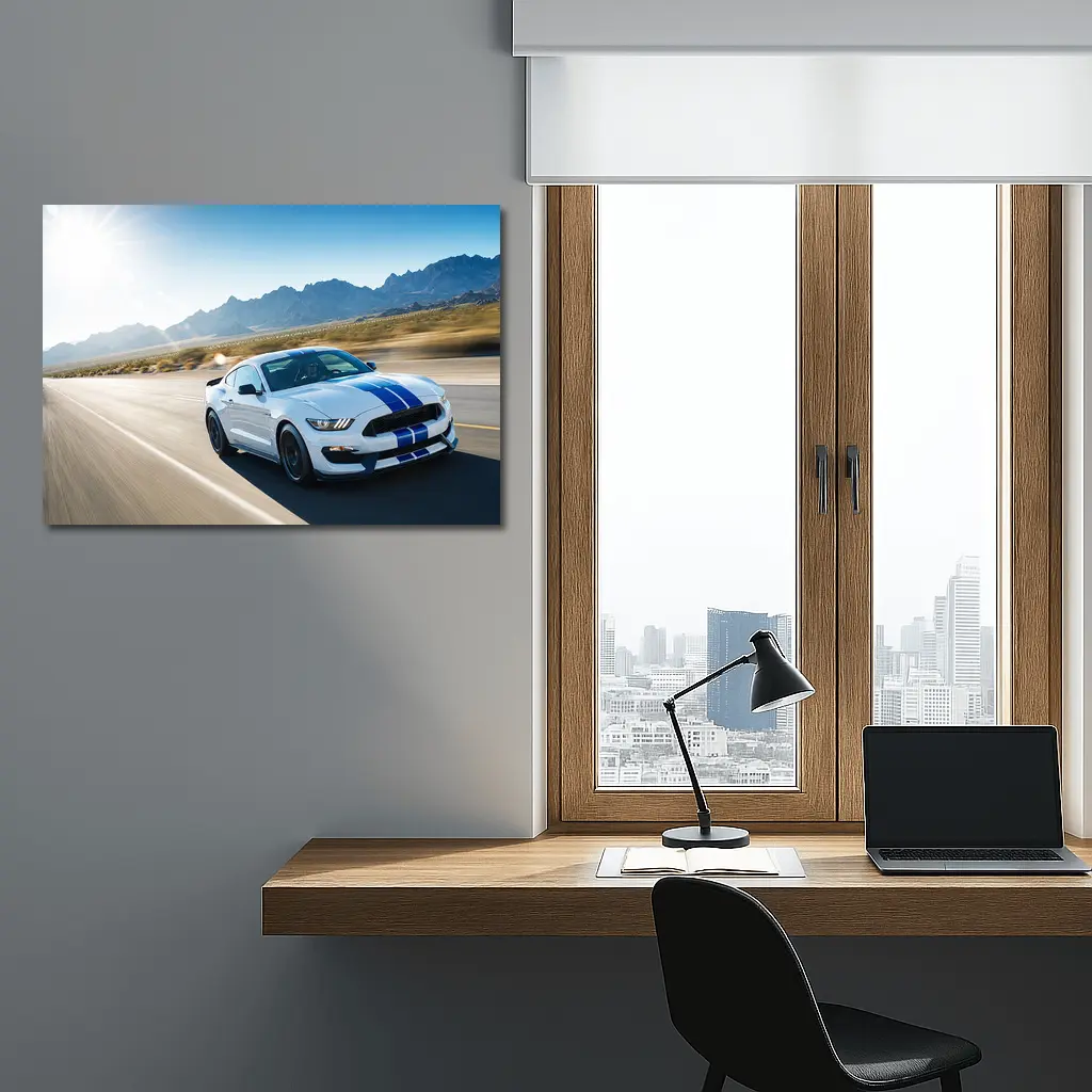 Ford Mustang Shelby GT350 Desert Highway Drive – Wall Art