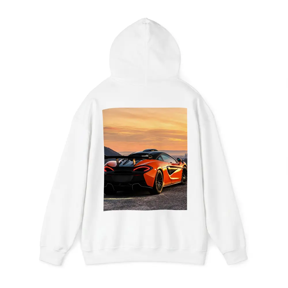 McLaren 620R Orange Supercar City Sunset – Hoodies