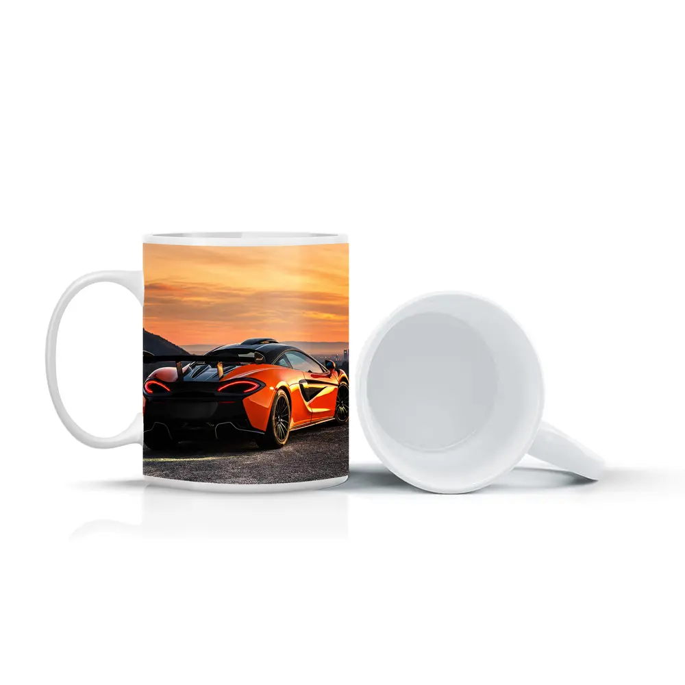 McLaren 620R Orange Supercar City Sunset – Mugs