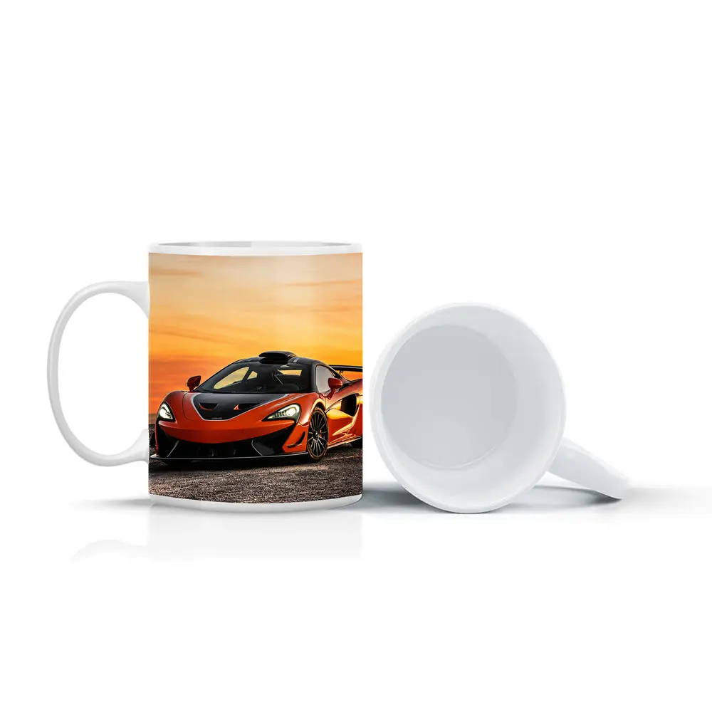 McLaren 620R Orange Supercar Sunset Sky – Mugs