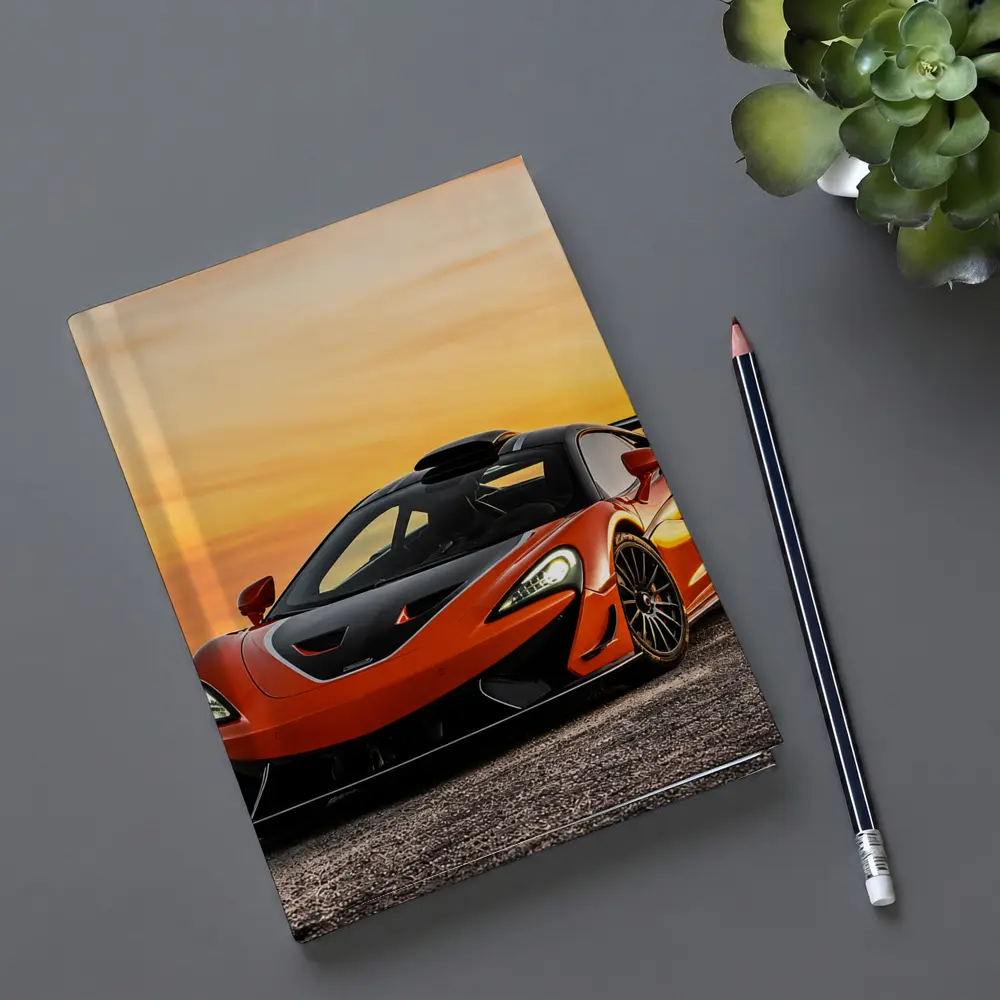 McLaren 620R Orange Supercar Sunset Sky – Notebooks