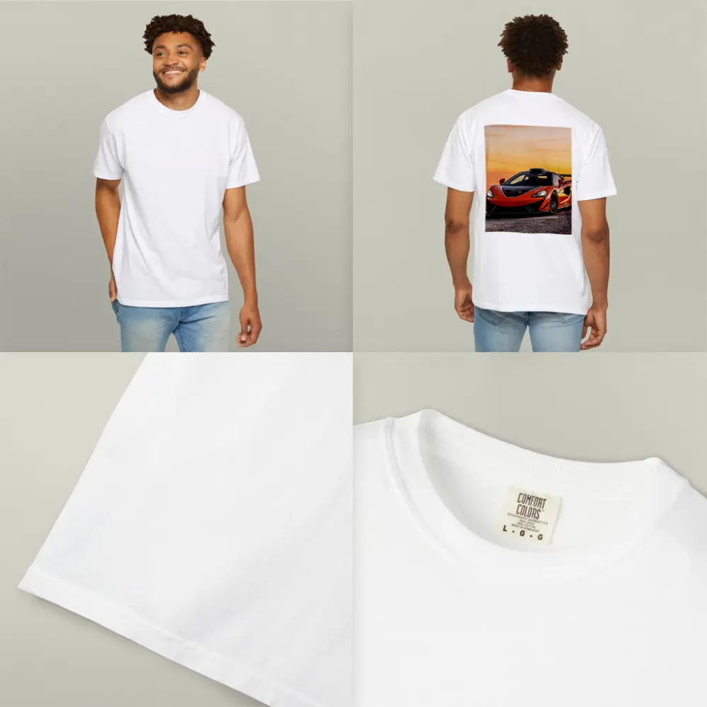 McLaren 620R Orange Supercar Sunset Sky – T-Shirts