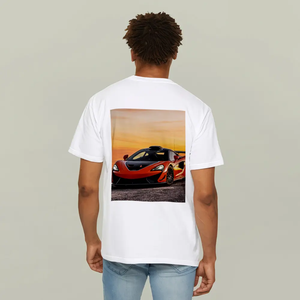 McLaren 620R Orange Supercar Sunset Sky – T-Shirts