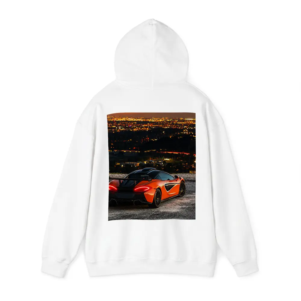McLaren 600LT Orange City Night Overlook – Hoodies